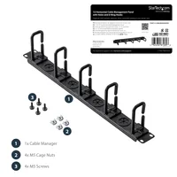 SERVER RACK CABLE MNMGT. 1HE 482.6X102X44.5MM