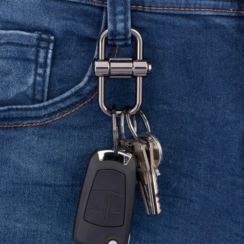 Troika Schlüsselanhänger 2 Way Key - Motiv: Ohne Motiv - Detailfarbe: Silber