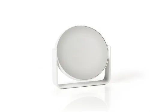 Zone Denmark Tischspiegel Ume White - Vergrösserung: 5 × - 1 × - Detailfarbe: White - Form: Rund - Wandhalterung: Nein