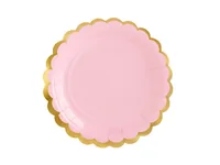 Partydeco Einwegteller Rosa, 18 cm, 6 Stück - Produkttyp: Einwegteller - Materialtyp: Papier - Material: Pappe - Detailfarbe: Rosa - Verpackungseinheit: 6 Stück