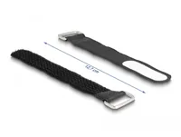 Delock Klettkabelbinder Schwarz 127 mm x 20 mm 5 Stück - Produkttyp: Klettkabelbinder - Ausstattung Kabelmanagement: Beschriftungsfeld - Wiederverwendbar - Detailfarbe: Schwarz - Breite: 20 mm - Länge: 127 mm - Material: Nylon