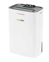 Ecofort Entfeuchter ecoQ 9L steady (50 m²) - Typ: Entfeuchter - Funktionen: Abschaltautomatik - Automatikmodus - Direktablauf optional - Entfeuchten - Hygrostat - Luftfeuchtigkeitsanzeige - Timerfunktion - Wäschetrocknung - Detailfarbe: Weiss - Entfeuchtu
