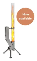 Gardenflare 10029 fireplace Outdoor Freestanding fireplace Pellet Silver