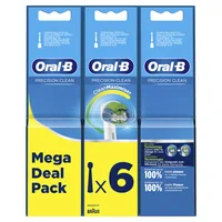 Oral-B Precision Clean 80339528 toothbrush head 6 pc(s) White
