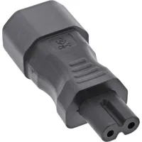 InLine Netzadapter IEC 60320 C14 / C7 - 3pol. Kaltgeräte zu 2pol.