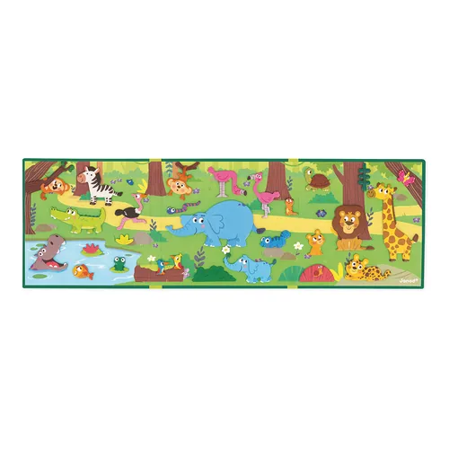 Janod Beschäftigungsspielzeug Magnetistories Afrikanische Tiere - Altersempfehlung ab: 3 Jahren - Material: Pappe - Eigenschaften: Keine Eigenschaft - Zertifikate: Keine Zertifizierung - Detailfarbe: Grün - Mehrfarbig