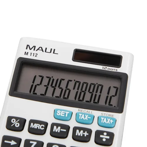 MAUL M112 Taschenrechner Tasche Display-Rechner Silber