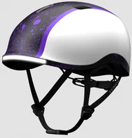 LUMOS Helm Nyxel Youth Schwarz/Lila, S - Einsatzbereich: City - Altersgruppe: Kinder - Verschluss:  Steckschnalle - Helmtyp: Halbschale - Nachhaltigkeit: Nicht angegeben - Kopfumfang von: 52 cm