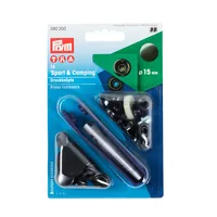 Prym Druckknöpfe Camping 15 mm, 10 Stück - Detailfarbe: Schwarz
