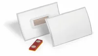 DURABLE Namensschild Click Fold m Magnet 54x90mm 10Stk trans