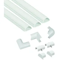 STEFFEN Kabelkanal D-Line 30 x 15 mm, 1 m, Weiss - Detailfarbe: Weiss - Produkttyp: Kabelkanal - Ausstattung Kabelmanagement: Selbstklebend - Breite: 30 mm - Länge: 1 m - Material: Kunststoff