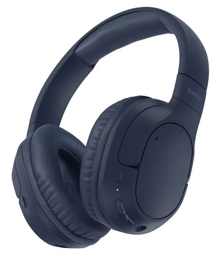 Belkin AUD009HQBL headphones/headset Wireless Head-band Calls/Music USB Type-C Bluetooth Blue