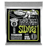 Ernie Ball Gitarrensaiten 3121 Slinky Coated Titanium – Regular 10-46 - Packungsgrösse: Satz - Zu Instrument: E-Gitarre - Saitenanzahl: 6-Saiter