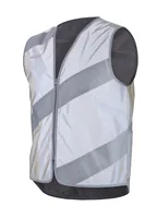wowow Reflexweste Roadie, XL - Farbe: Hellgrau - Befestigung: Oberkörper - Typ: Weste