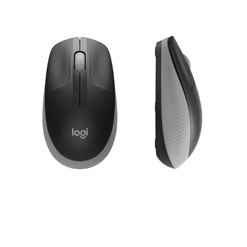 Logitech Mouse M190 Wireless FULL-SIZE grey für mittelgroße bis große Hände