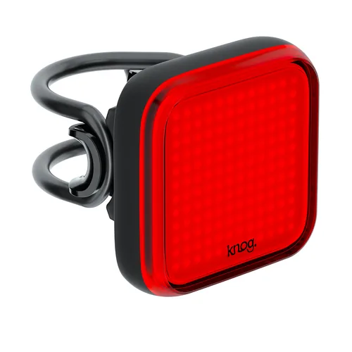 knog. Velolampe Blinder Square Rücklicht, Schwarz - Betriebsart: Akkubetrieb - Lichtfarbe: Rot - Montageart: Gummizug - Leuchten Kategorie: Rücklicht - Leuchtmittel: LED - Lichtstärke: 100 lm