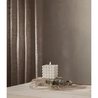 Star Trading LED-Kerze Pillar Flamme Dot, 10 x 12.5 cm, Weiss - Betriebsart: Batteriebetrieb - Fernbedienung: Nein - Aussenanwendung: Nein - Höhe: 12.5 cm - Timerfunktion: Ja - Set: Nein
