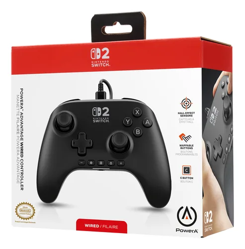 POWER A Advantage Wired Controller NSGP0523-01 NSW2, Black