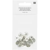 Rico Design Kerzendocht Halter Stahl, 20 Stück - Packungsgrösse: 20 Stück - Produkttyp: Kerzendocht - Detailfarbe: Silber