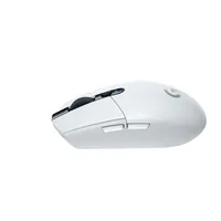 Logitech Gaming-Maus G305 Lightspeed - Maus Features: Ein-/Ausschalter - Scrollrad - Bedienungsseite: Universal - Detailfarbe: Weiss - Gewicht: 99 g - Verbindungsart: Kabellos - Schnittstelle: USB-A