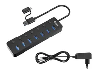 Equip 7-Port USB-A3.2-Hub->7xUSB-A 3.2 USB-C Adapter 5Gbps
