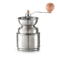 Zeller Present Kaffeemühle ø 9.5 x 22 cm Silber - Detailfarbe: Silber - Ausstattung: Einstellbarer Mahlgrad - Manuelle Mühle - Mahlwerk: Keramik - Fassungsvermögen: 0 g