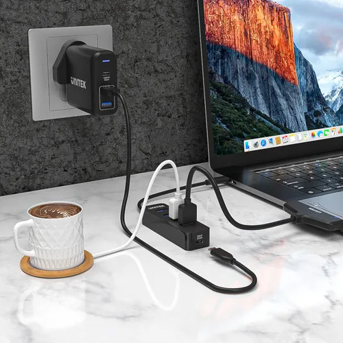 UNITEK HUB USB-C 4XUSB-A 3.1, ACTIVE, 10 WATT,H1117B