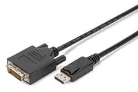 Digitus AK-990900-020-S video cable adapter 2 m DisplayPort DVI-D Schwarz