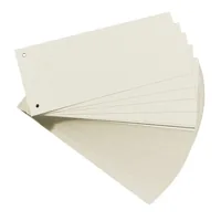 Herlitz 10843654 divider Cardboard White 100 pc(s)