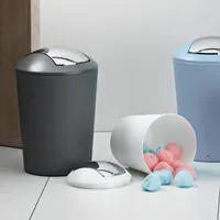Kela Kosmetikeimer Marta 5 l, Schwarz - Fassungsvermögen: 5 l - Höhe: 29 cm - Anzahl Behälter: 1 - Detailfarbe: Schwarz - Form: Rund - Material: Kunststoff