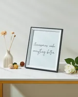 EGLO Bilderrahmen Renabie Basic Schwarz, 20 x 25 cm - Detailfarbe: Schwarz - Bildformat: 20 x 25 cm - Rahmenformat: 23 x 28 cm - Detailmaterial: Glas - Mitteldichte Holzfaserplatte (MDF) - Grundmaterial: Glas - Holz