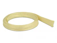 Delock Geflechtschlauch aus Aramid Fasern 2 m x 15 mm Gelb - Detailfarbe: Gelb - Breite: 15 mm - Länge: 2 m - Produkttyp: Kabel-Schutz - Ausstattung Kabelmanagement: Elastisch - Verpackungseinheit: 1 Stück