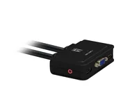 LevelOne KVM Switch 4xUSB-A4xVGA Audio schwarz