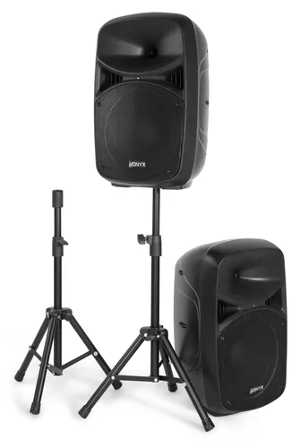 Vonyx PA-System VPS102A - Einsatzgebiete: Gastro / Gewerbe - Home-Party /-Disco - Installation - Anwendungsbereich: Aerobic / Fitness - DJ - Entertainer - Gesang - Ausstattung: Abnehmbares Mikrofon - Bluetooth Audio Streaming - Fernbedienbar - USB Audio S