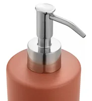 diaqua® Seifenspender Zylo 700 ml, Terracotta - Fassungsvermögen: 700 ml - USB-Schnittstelle: Nein - Detailfarbe: Terracotta - Wandmontage: Nein - Sensor-Technik: Nein