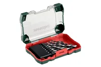 Metabo Holzbohrer-Set SP 8-teilig - Bohrerschaft: Zylinderschaft - Set: Ja - Bohrertyp: Holzbohrer - Für Material: Holz - Bohrlochdurchmesser: 10 mm - 3 mm - 4 mm - 5 mm - 5.5 mm - 6 mm - 7 mm - 8 mm