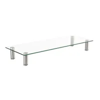 ROLINE Hhenverstellbarer Glas-Monitor-Stnder rechteckig, bis 20 kg