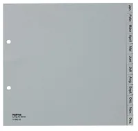 KOLMA Register LongLife A4 1/2 H. 19.580.03 grau Jan-Dez DE