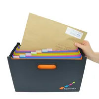 Rapesco Fächermappe Supafile A4+ Schwarz - Typ: Fächermappe - Ausstattung: Fächer - Detailfarbe: Mehrfarbig - Material: Polypropylen (PP)