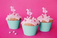 Partydeco Kerze Flamingos 5 Stück - Detailfarbe: Pink - Packungsgrösse: 5 Stück - Motiv: Tiere - Anlass: Geburtstag