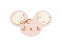 Partydeco Papierservietten Maus 16 x 10 cm, 20 Stück - Material: Papier - Grösse: Spezialgrösse - Eigenschaften: Zertifikat - Anzahl Lagen: 3 - Motiv: Maus - Produkttyp: Papierservietten