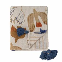 Bloomingville Anniversary coperta con maniche 130 x 160 cm Cotone, Poliestere, Viscosa Marrone
