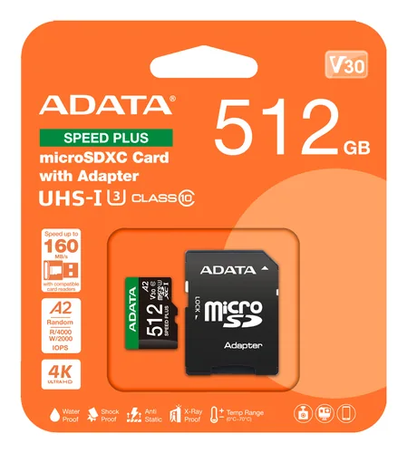 SPEED PLUS microSDXC 512 GB, Speicherkarte