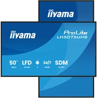 iiyama LH5075UHS-B2AG Signage-Display Digital Signage Flachbildschirm 125,7 cm (49.5") LCD WLAN 500 cd/m² 4K Ultra HD Schwarz Eingebauter Prozessor Android 11 24/7