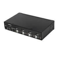 STARTECH.COM 4 Port DisplayPort KVM Switch - DP 1.2 KVM - 4K 60Hz - DisplayPort Switch - DisplayPort Umschaltbox - USB KVM Switch