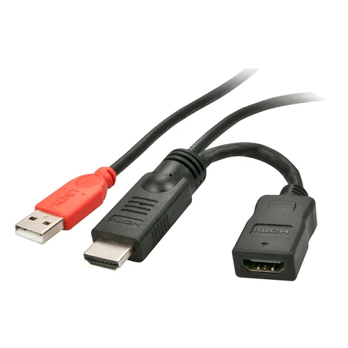 LINDY Stromspeisungsadapter HDMI MF USB Typ A 0.15m