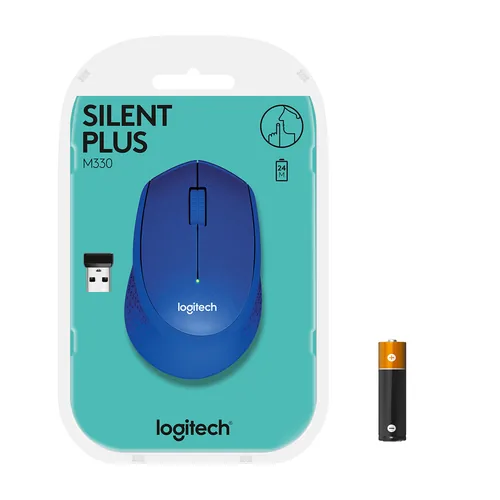 Logitech Mouse M330 SILENT PLUS Wireless Blue