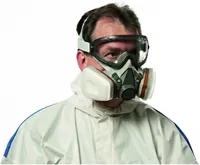 3M Farbspritzmaske 6002C inkl. Ersatzfilter A /FFP2 - Maskentyp: Halbmaske - Grösse: Einheitsgrösse - Schutzklasse: A2P2 - Detailfarbe: Grau