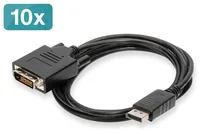 Digitus AK-990900-020-S video cable adapter 2 m DisplayPort DVI-D Schwarz