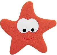 spirella Badematte STARFY 5 Stück - Breite: 12.5 cm - Länge: 13 cm - Detailfarbe: Rot - Detailmaterial: Polyvinylchlorid (PVC) - Grundmaterial: Kunststoff
